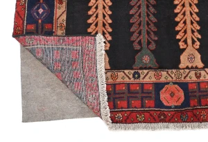 Vintage Tribal Plum 4'7X9'6 Nahavand Persian Rug