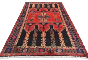 Vintage Tribal Plum 4'7X9'6 Nahavand Persian Rug