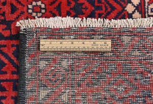 Vintage Red Tribal Geometric 5X9 Balouch Persian Rug