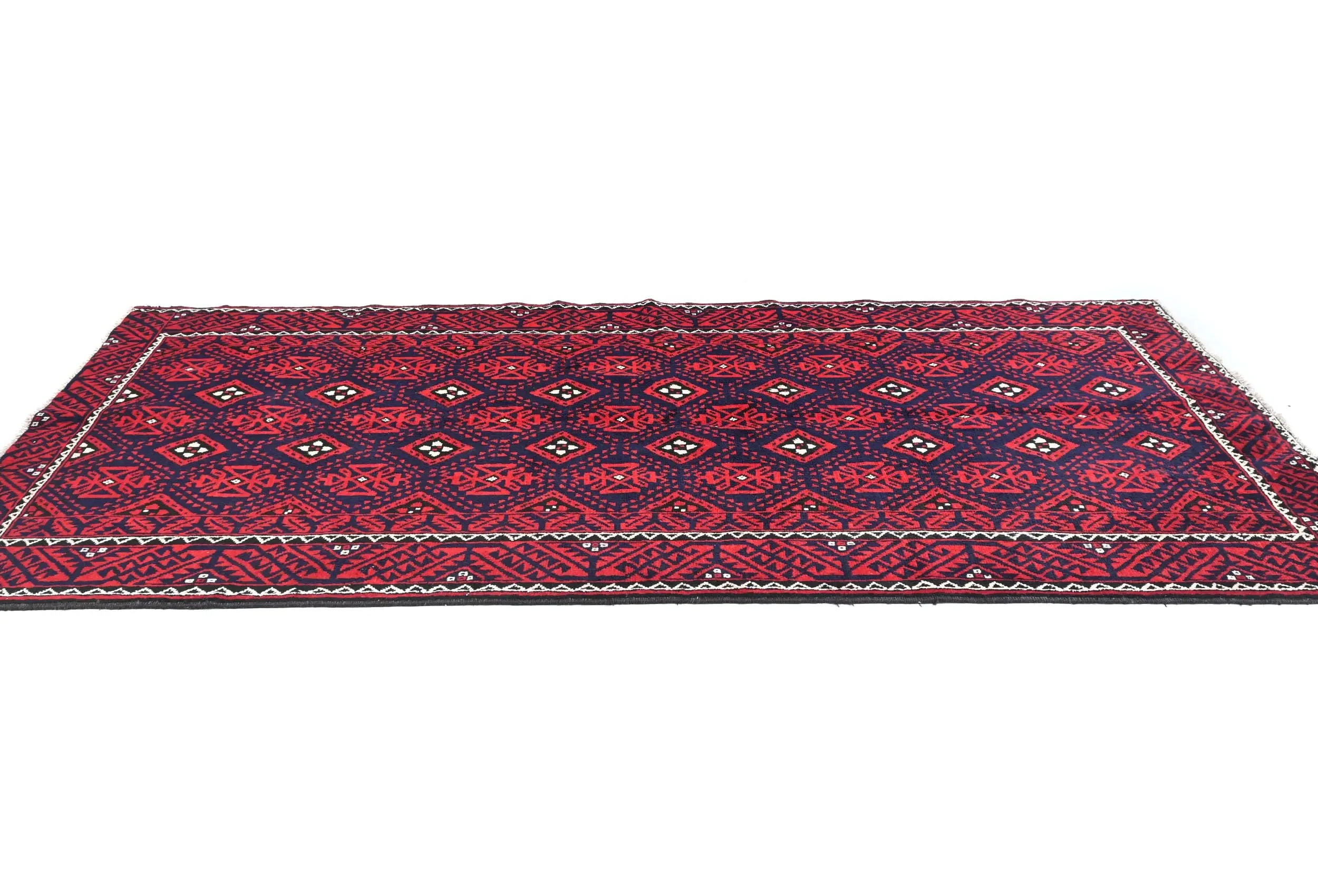 Vintage Red Tribal 5X10 Balouch Persian Runner Rug