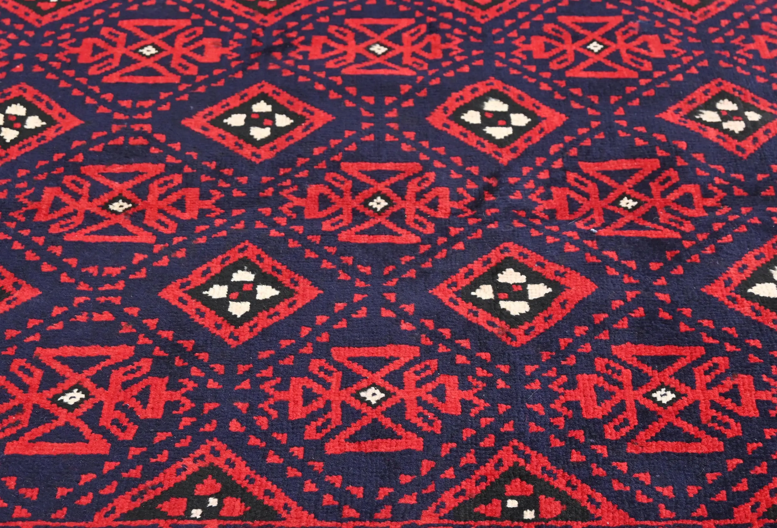 Vintage Red Tribal 5X10 Balouch Persian Runner Rug
