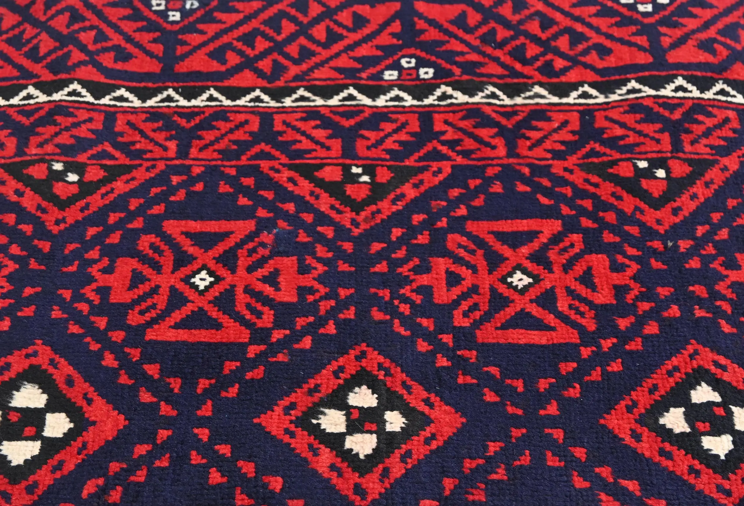 Vintage Red Tribal 5X10 Balouch Persian Runner Rug