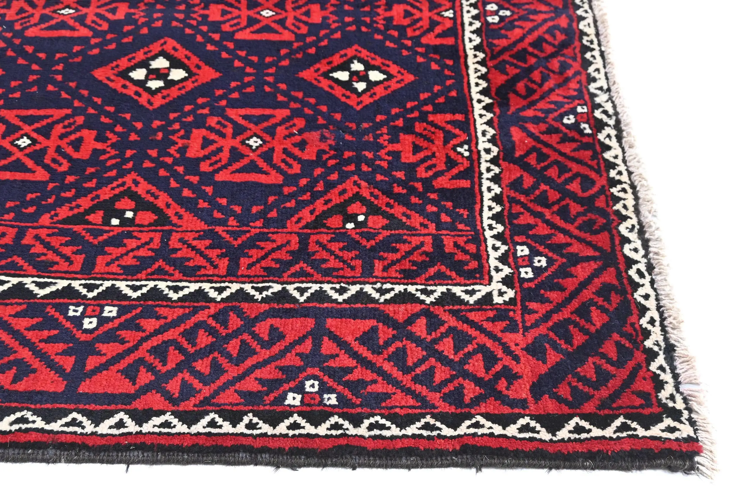 Vintage Red Tribal 5X10 Balouch Persian Runner Rug