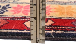 Vintage Tribal Purple-navy 4'6X9'8 Meshkin Persian Rug