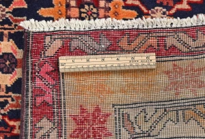 Vintage Tribal Purple-navy 4'6X9'8 Meshkin Persian Rug