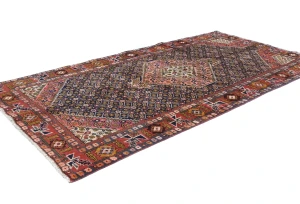 Vintage Light Red Traditional 5X9 Ardabil Persian Rug