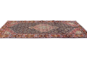 Vintage Light Red Traditional 5X9 Ardabil Persian Rug