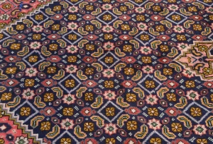 Vintage Light Red Traditional 5X9 Ardabil Persian Rug