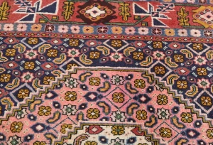 Vintage Light Red Traditional 5X9 Ardabil Persian Rug