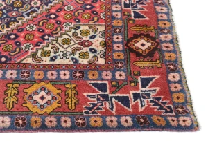 Vintage Light Red Traditional 5X9 Ardabil Persian Rug