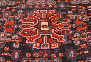 Vintage Tribal Plum 5X8 Nahavand Persian Rug