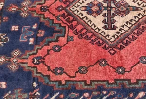 Vintage Light Red Tribal 4'6X6'7 Shiraz Persian Rug