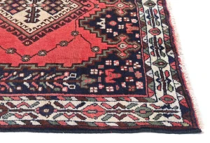 Vintage Light Red Tribal 4'6X6'7 Shiraz Persian Rug