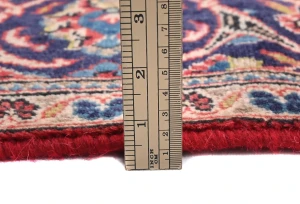 Vintage Red Floral Traditional 5X8 Kashan Persian Rug