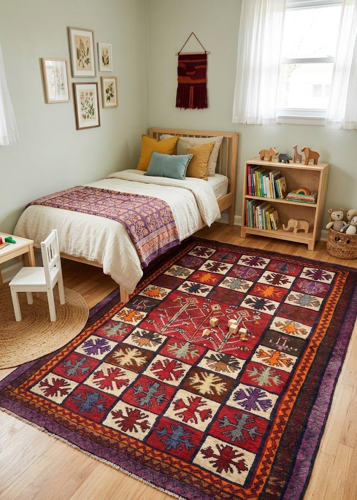 Vintage Multicolored Tribal 5X7 Shiraz Lori Persian Rug - Image 2