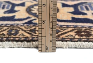 Vintage Cream Tribal Geometric 5X7 Tabriz Persian Rug