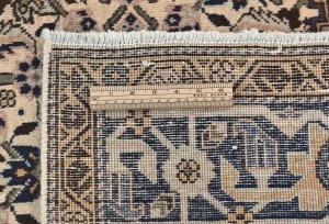 Vintage Cream Tribal Geometric 5X7 Tabriz Persian Rug