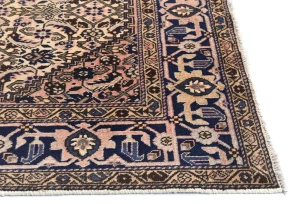 Vintage Cream Tribal Geometric 5X7 Tabriz Persian Rug