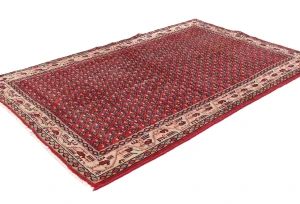 Vintage Red Tribal 4'3X6'7 Botemir Persian Rug