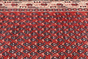 Vintage Red Tribal 4'3X6'7 Botemir Persian Rug