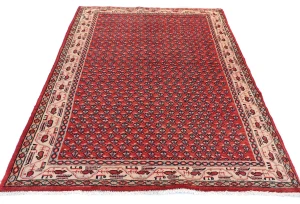 Vintage Red Tribal 4'3X6'7 Botemir Persian Rug
