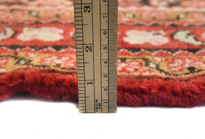 Vintage Dark Brown Floral Tribal 5'8X6'8 Hossainabad Persian Rug