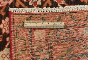 Vintage Dark Brown Floral Tribal 5'8X6'8 Hossainabad Persian Rug