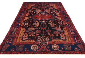 Vintage Tribal Plum 5X8 Nahavand Persian Rug