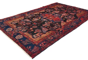 Vintage Tribal Plum 5X8 Nahavand Persian Rug