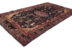 Vintage Tribal Plum 5X8 Nahavand Persian Rug