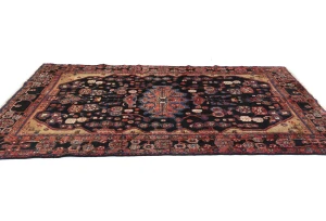 Vintage Tribal Plum 5X8 Nahavand Persian Rug