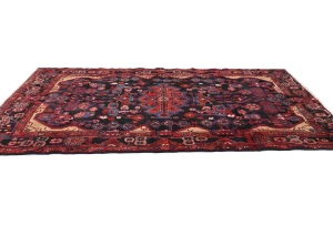 Vintage Tribal Plum 5X8 Nahavand Persian Rug