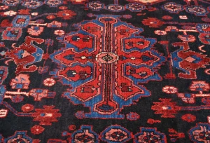 Vintage Tribal Plum 5X8 Nahavand Persian Rug