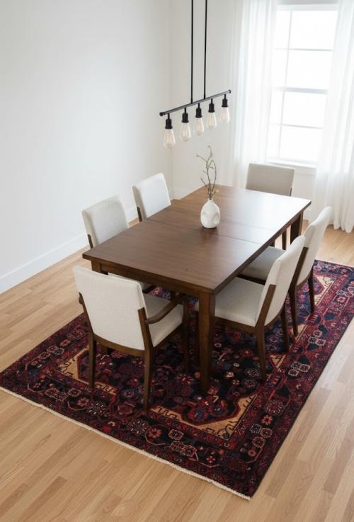 5'1 X 8'5 Hand Knotted Nahavand Tribal Persian Wool Rug