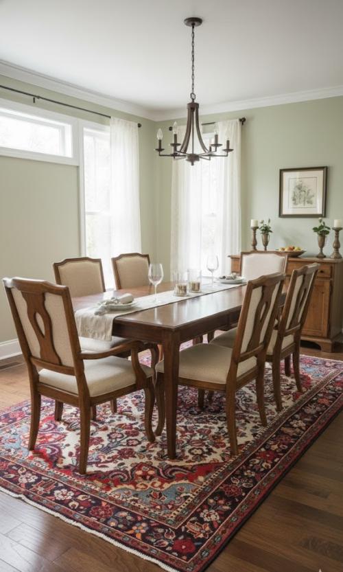 Vintage Cream Floral Tribal 5X9 Hamedan Persian Rug