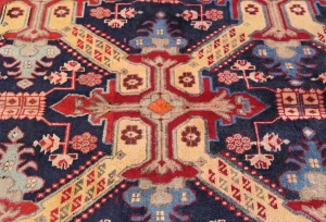 Vintage Cream Tribal 5X10 Meshkin Persian Runner Rug