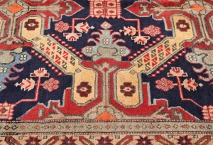 Vintage Cream Tribal 5X10 Meshkin Persian Runner Rug