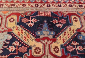 Vintage Cream Tribal 5X10 Meshkin Persian Runner Rug