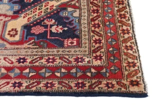 Vintage Cream Tribal 5X10 Meshkin Persian Runner Rug