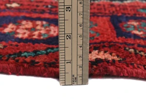 Vintage Charcoal Tribal 4X8 Hamedan Persian Rug