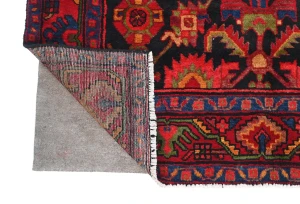 Vintage Tribal Dark Purple-navy 5X7 Nahavand Persian Rug