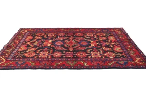 Vintage Tribal Dark Purple-navy 5X7 Nahavand Persian Rug