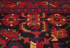 Vintage Tribal Dark Purple-navy 5X7 Nahavand Persian Rug