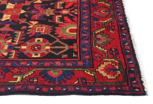 Vintage Tribal Dark Purple-navy 5X7 Nahavand Persian Rug