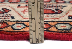 Vintage Red Tribal 4X7 Botemir Persian Rug