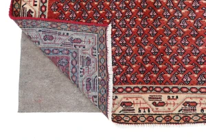 Vintage Red Tribal 4X7 Botemir Persian Rug