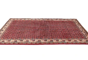 Vintage Red Tribal 4X7 Botemir Persian Rug