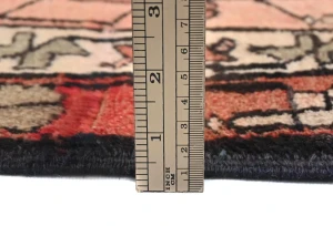 Vintage Plum Tribal 4X10 Meshkin Persian Runner Rug