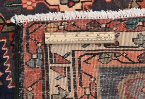 Vintage Plum Tribal 4X10 Meshkin Persian Runner Rug