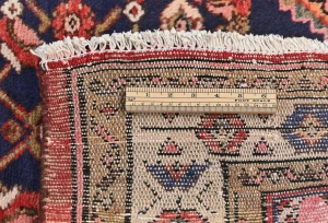 Vintage Plum Floral Tribal 3X10 Hamedan Persian Runner Rug